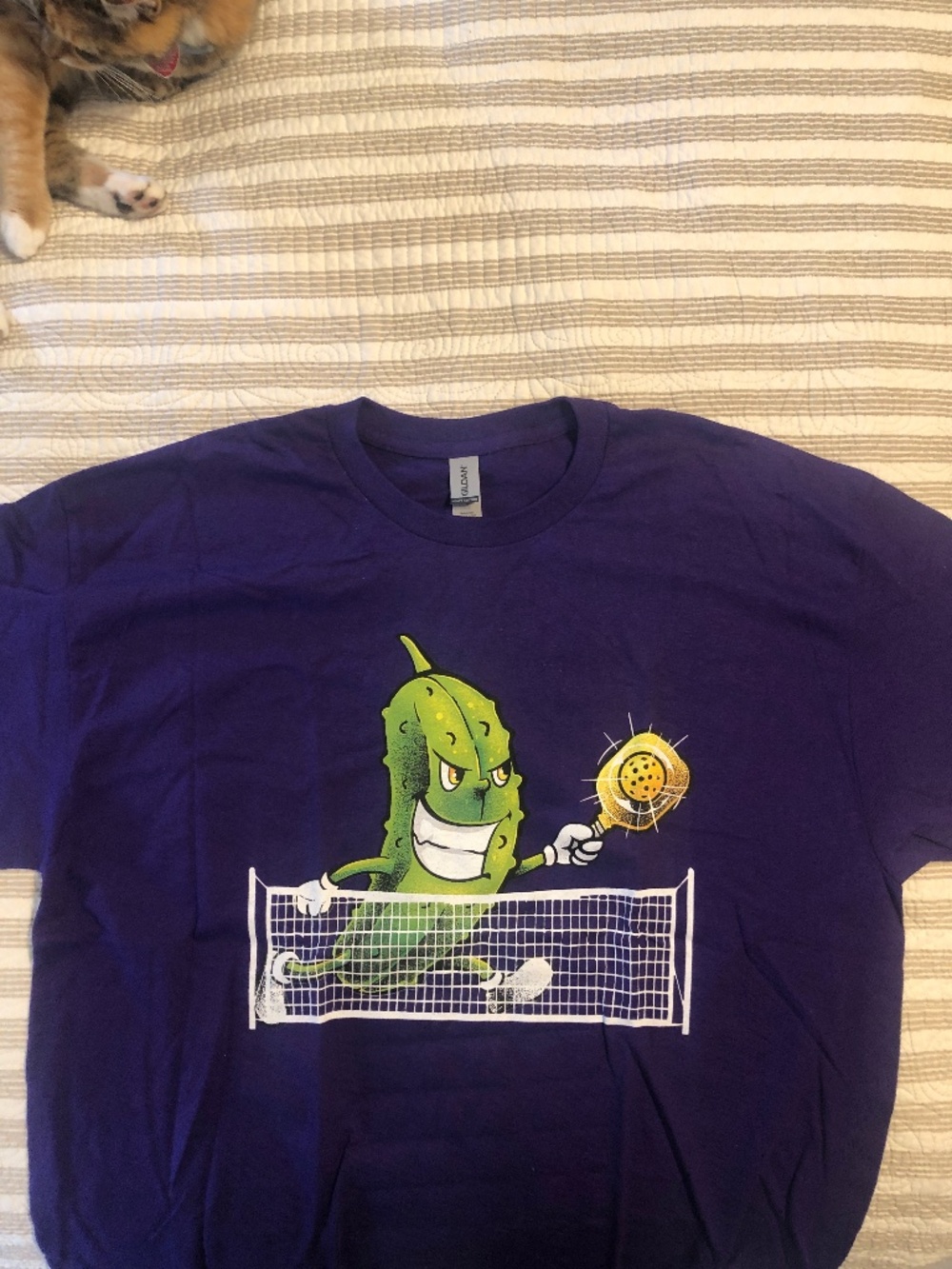 New T shirt with pickleball Action